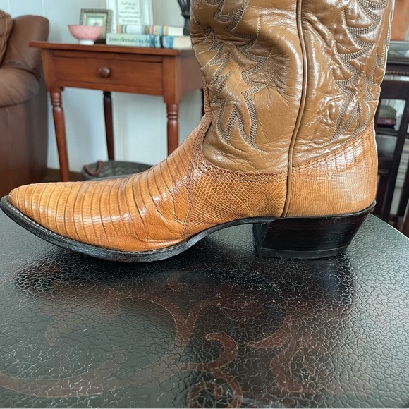 Nocona Teju Lizard Western Boots men’s size 10B - Picture 4 of 13